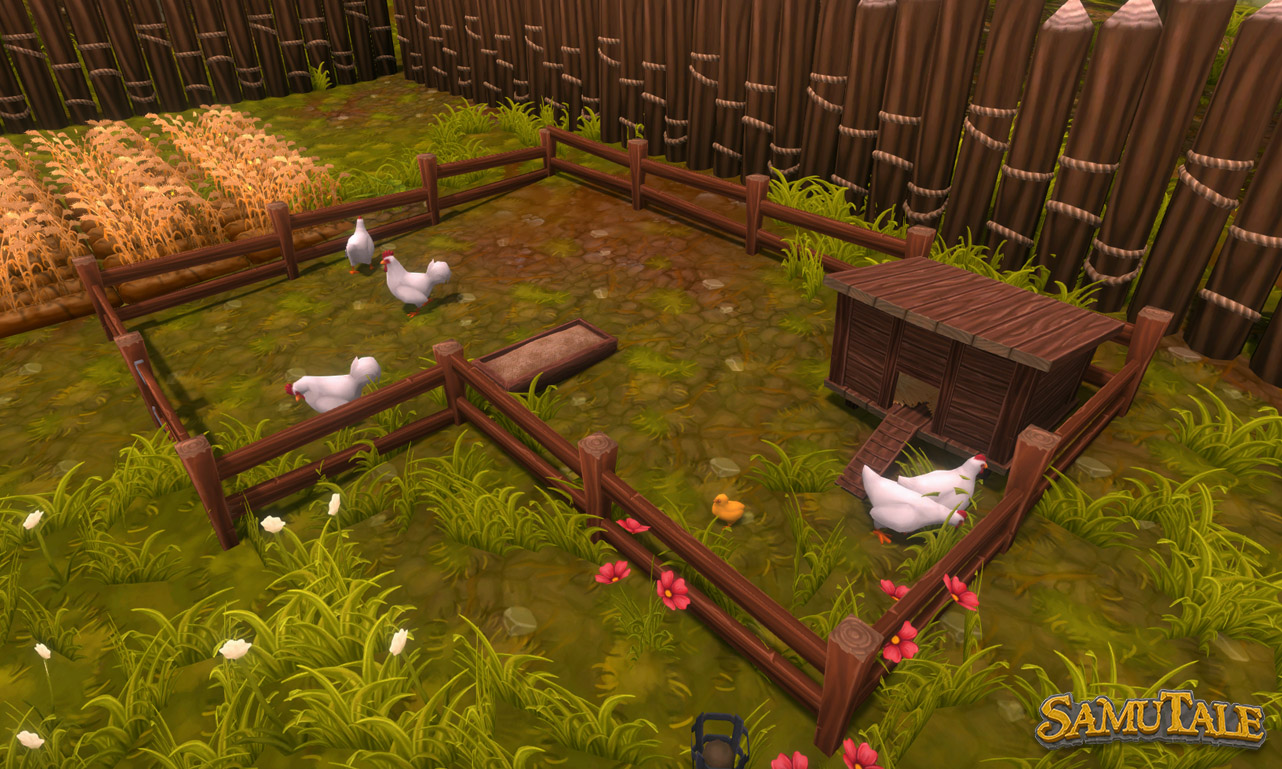 SamuTale chicken enclosure